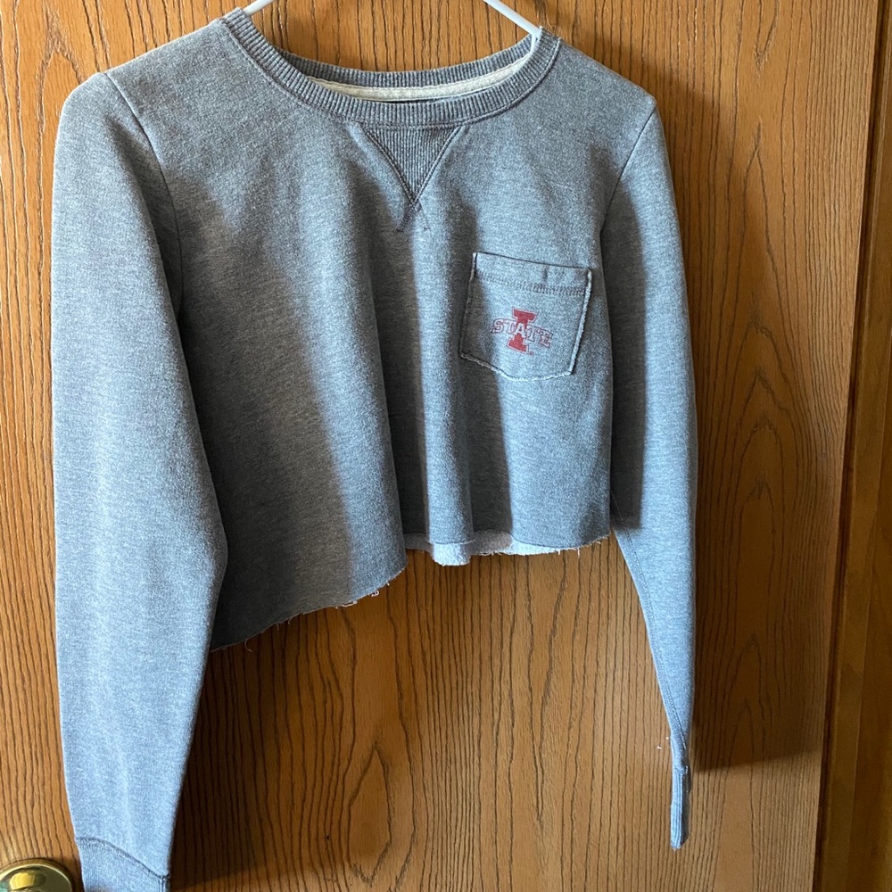 iowa state cropped long sleeve